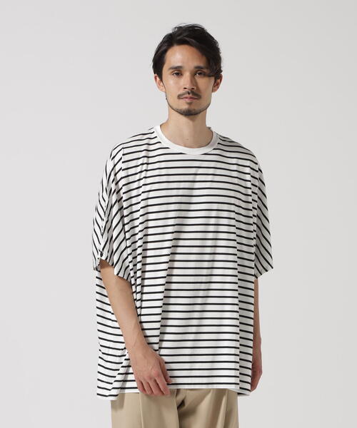 トップス 25ss MINEDENIM Big Nosleeve Border T-SH MINEDENIM - Big Nosleeve Border T-SH (BLT) / ビッグ