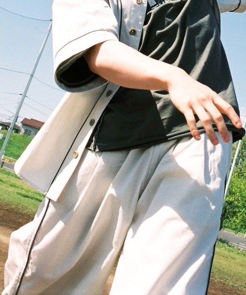 mp12445-Graph Check Cropped Wide Pants クロップドワイドパンツ