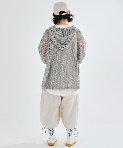 mp12445-Graph Check Cropped Wide Pants クロップドワイドパンツ