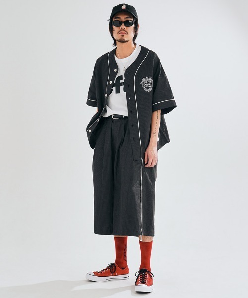mp12445-Graph Check Cropped Wide Pants クロップドワイドパンツ