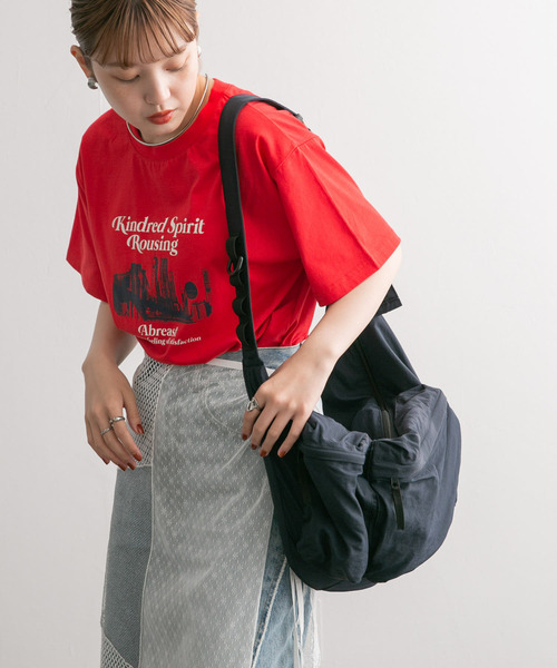 KBF（ケイビーエフ）の「アウトポケットショルダーBAG（ショルダーバッグ・レディース・ネイビー/イエロー/アイボリー・ONE）」の11枚目の写真