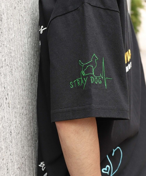 __gram.(スペースグラム)の「【_gram.】 落書き 総柄 刺繍 半袖 Tシャツ(Tシャツ/カットソー・レディース・ブラック/ホワイト/ミント/パープル・MEDIUM/LARGE)」の15枚目の写真