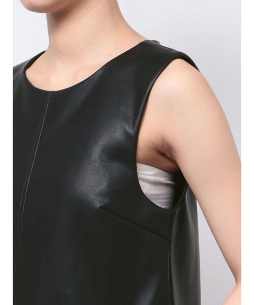 EMODA(エモダ)の「Aラインフェイクレザーワンピース(ワンピース・レディース・グレー/ブラック/キャメル・FREE)」の22枚目の写真