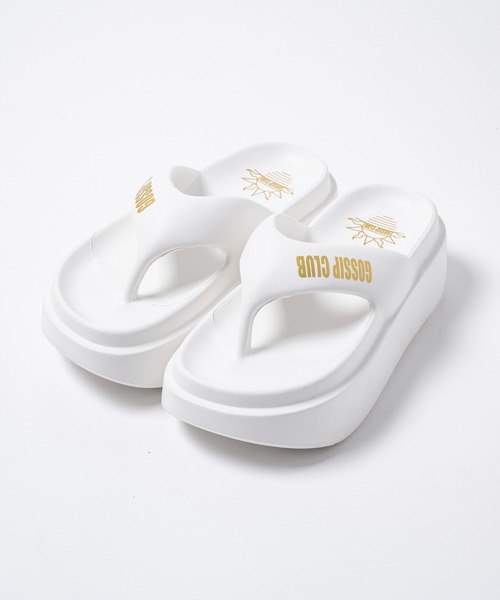 INTER FACTORY（インターファクトリー）の「AINA -オリジナルロゴ入り厚底サンダル　made in INTER FACTORY（サンダル・レディース・ホワイト/ブラック・MEDIUM/SMALL/LARGE）」の19枚目の写真