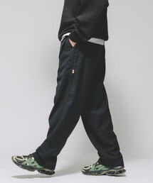 HINSON | HINSON/ヒンソン ワイドテーパードシルエット  ウェービングベルト ベイカースラックスパンツ/クライミングパンツ/スラックス/ベイカーパンツ/ワイドシルエット(スラックス)