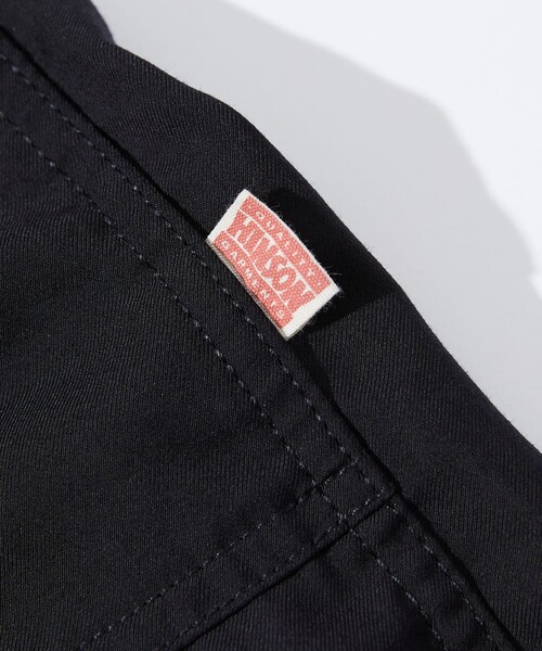 HINSON（ヒンソン）の「HINSON/ヒンソン ワイドテーパードシルエット  ウェービングベルト ベイカースラックスパンツ/クライミングパンツ/スラックス/ベイカーパンツ/ワイドシルエット（スラックス・メンズ・ブラック/チャコールグレー・MEDIUM/LARGE）」の6枚目の写真