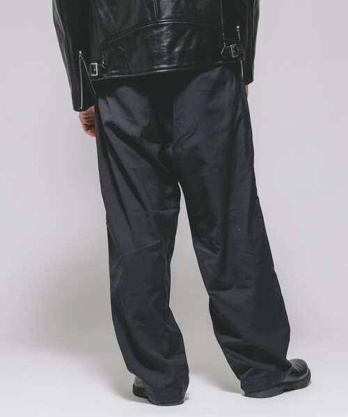 HINSON（ヒンソン）の「HINSON/ヒンソン ワイドテーパードシルエット  ウェービングベルト ベイカースラックスパンツ/クライミングパンツ/スラックス/ベイカーパンツ/ワイドシルエット（スラックス・メンズ・ブラック/チャコールグレー・MEDIUM/LARGE）」の19枚目の写真