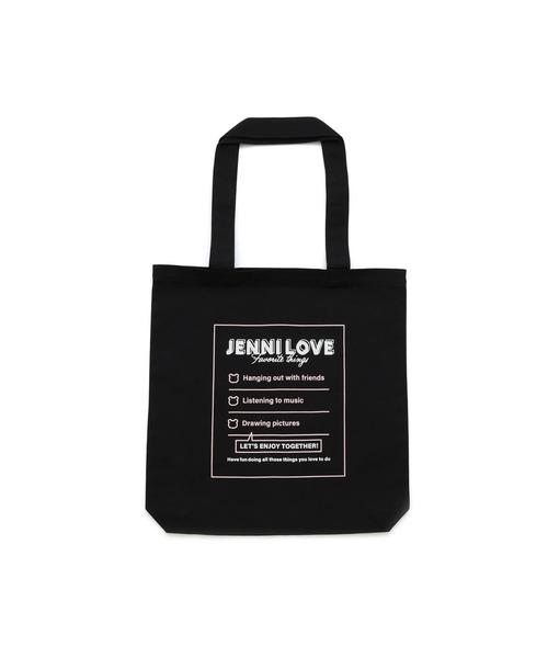 JENNI love（ジェニィラブ）の「【A4サイズ収納可】デイリートートバッグ（トートバッグ・キッズ・ブラック/サックスブルー/ピンク・F）」の2枚目の写真