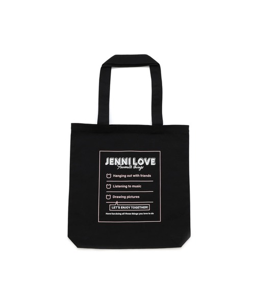 JENNI love（ジェニィラブ）の「【A4サイズ収納可】デイリートートバッグ（トートバッグ・キッズ・ブラック/サックスブルー/ピンク・F）」の4枚目の写真