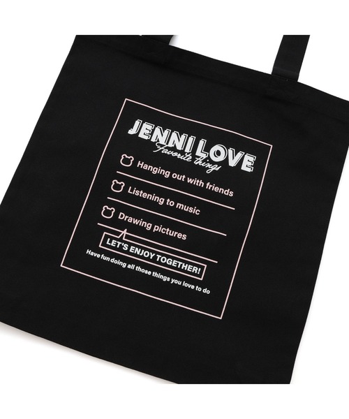 JENNI love（ジェニィラブ）の「【A4サイズ収納可】デイリートートバッグ（トートバッグ・キッズ・ブラック/サックスブルー/ピンク・F）」の6枚目の写真