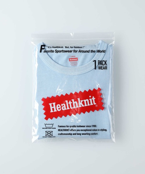 Healthknit(ヘルスニット)の「Healthknit(ヘルスニット)【レディース】クルーネック半袖Tシャツ(Tシャツ/カットソー・レディース・グレー/ライトイエロー/ライム/ライトピンク/サックスブルー・L/M/XL)」の8枚目の写真