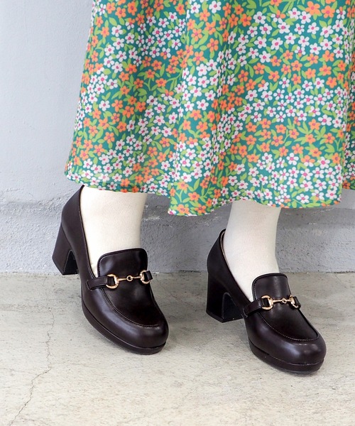 かおりんです！ 厚底ビットローファーパンプス 8700183（パンプス）｜by