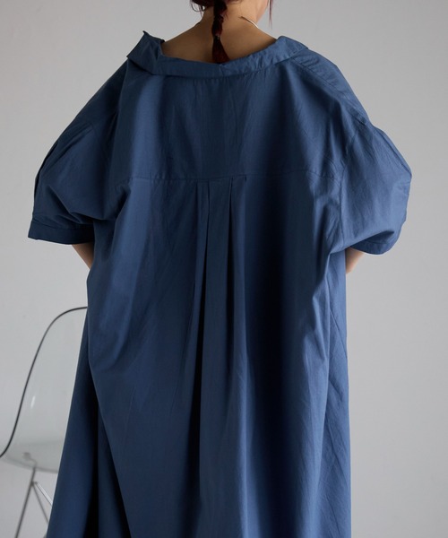 Fizz（フィズ）の「【Fizz/フィズ】　コットンポプリンシャツワンピース（シャツワンピース・レディース・ブルー/チャコール/ホワイト/ライトカーキ・M）」の20枚目の写真