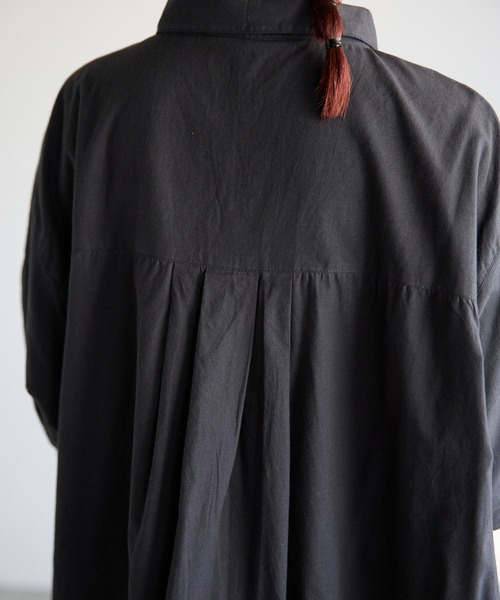 Fizz（フィズ）の「【Fizz/フィズ】　コットンポプリンシャツワンピース（シャツワンピース・レディース・ブルー/チャコール/ホワイト/ライトカーキ・M）」の10枚目の写真