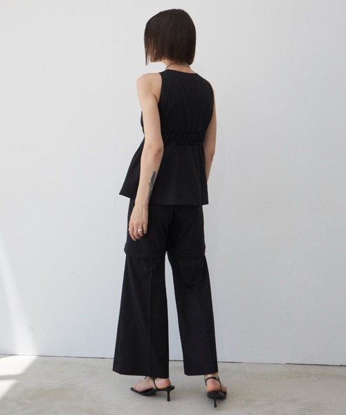 JOSE MOON（ジョゼムーン）の「POCKET JUMP SUITS/ポケットジャンプスーツ（つなぎ/オールインワン・レディース・ホワイト/ブラック・36/38）」の20枚目の写真