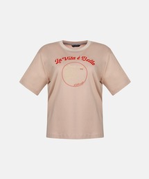 METROCITY（メトロシティ）の「【メトロシティ】綿100％ La Vita E Bella プリントTシャツ 半袖 レトロ（Tシャツ/カットソー）」