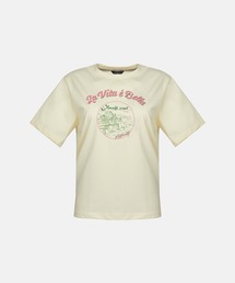 METROCITY（メトロシティ）の「【メトロシティ】綿100％ La Vita E Bella プリントTシャツ 半袖 レトロ（Tシャツ/カットソー）」