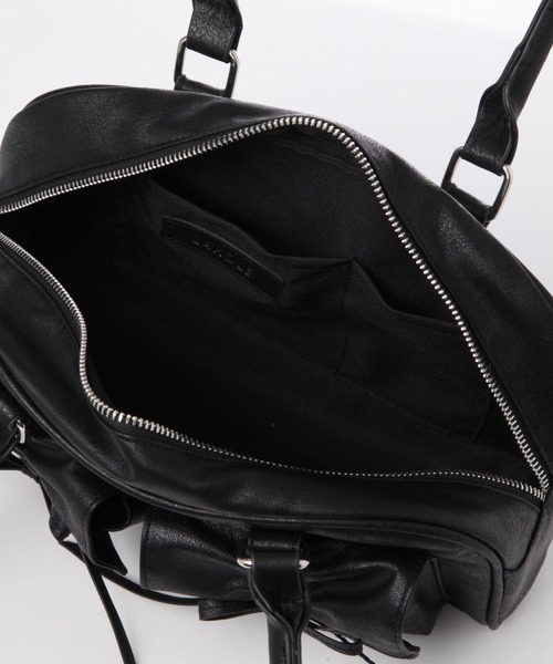 LAKOLE（ラコレ）の「シャーリングリボンハンドバッグ / 138974（ハンドバッグ・レディース・オフホワイト/ブラック/ブラウン・FREE）」の13枚目の写真