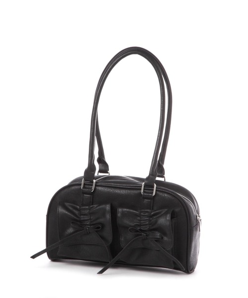 LAKOLE（ラコレ）の「シャーリングリボンハンドバッグ / 138974（ハンドバッグ・レディース・オフホワイト/ブラック/ブラウン・FREE）」の19枚目の写真