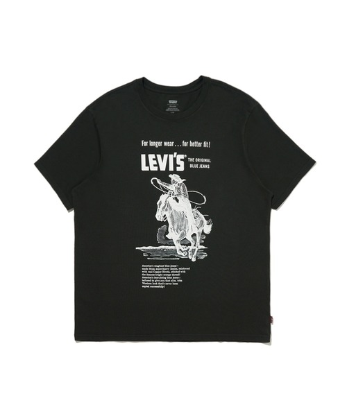Levi's(リーバイス)の「Levi's/リーバイス リラックスフィット Tシャツ ブラック LONGER WEAR(Tシャツ/カットソー・メンズ・ブラック・S/M/L/XL)」の8枚目の写真