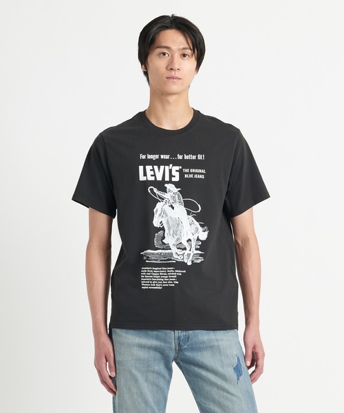 Levi's(リーバイス)の「Levi's/リーバイス リラックスフィット Tシャツ ブラック LONGER WEAR(Tシャツ/カットソー・メンズ・ブラック・S/M/L/XL)」の20枚目の写真