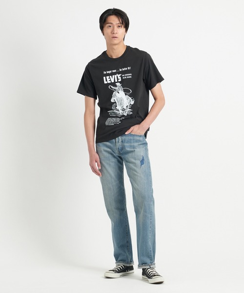Levi's(リーバイス)の「Levi's/リーバイス リラックスフィット Tシャツ ブラック LONGER WEAR(Tシャツ/カットソー・メンズ・ブラック・S/M/L/XL)」の17枚目の写真
