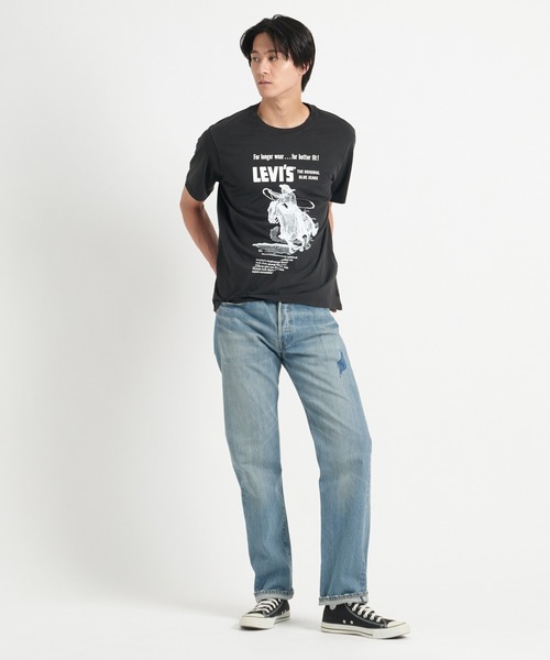 Levi's(リーバイス)の「Levi's/リーバイス リラックスフィット Tシャツ ブラック LONGER WEAR(Tシャツ/カットソー・メンズ・ブラック・S/M/L/XL)」の16枚目の写真