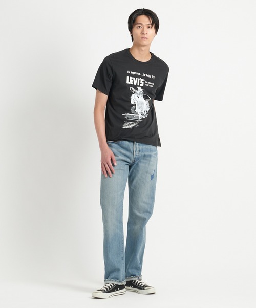 Levi's(リーバイス)の「Levi's/リーバイス リラックスフィット Tシャツ ブラック LONGER WEAR(Tシャツ/カットソー・メンズ・ブラック・S/M/L/XL)」の15枚目の写真