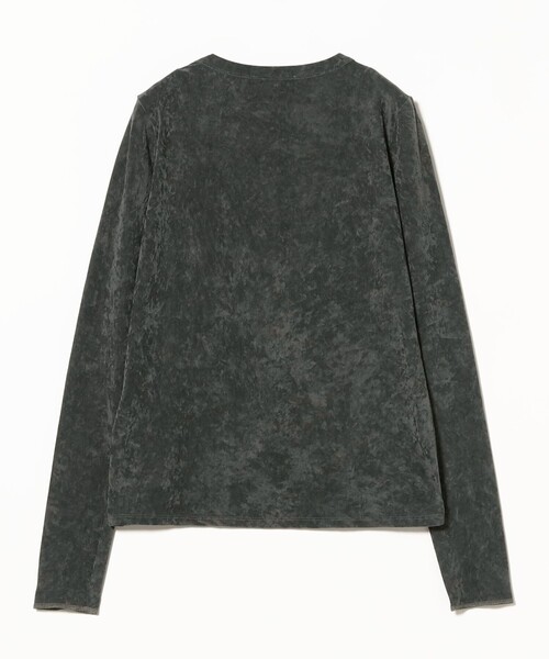 Demi-Luxe BEAMS(デミルクス ビームス)の「トリアセテート ベロア ロングスリーブ Tシャツ(Tシャツ/カットソー・レディース・ホワイト系その他5/チャコールグレー・ONE SIZE)」の20枚目の写真