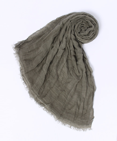 ESTNATION（エストネーション）の「Faliero Sarti ストール（ストール/ショール・メンズ・チャコールグレー/ベージュ/オリーブ・FREE）」の3枚目の写真