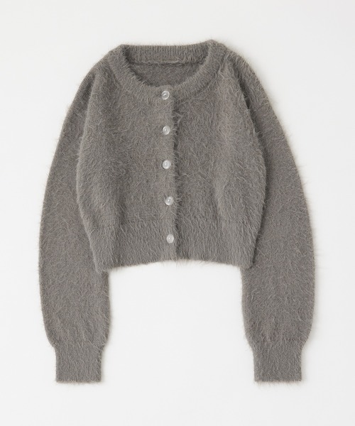 MIEL CRISHUNANT（ミエルクリシュナ）の「【累計お気に入り数2.8万人突破】ふわふわシャギークルーネックカーディガン（カーディガン/ボレロ・レディース・グレー/ブラック/ライトピンク・FREE）」の18枚目の写真