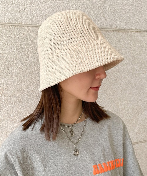 GORGE(ゴージ)の「《軽やかフィット》レディース ニットサーモハット シンプル デイリー 春夏秋冬(ハット・レディース・カーキ/アイボリー/ブラック・F)」の1枚目の写真