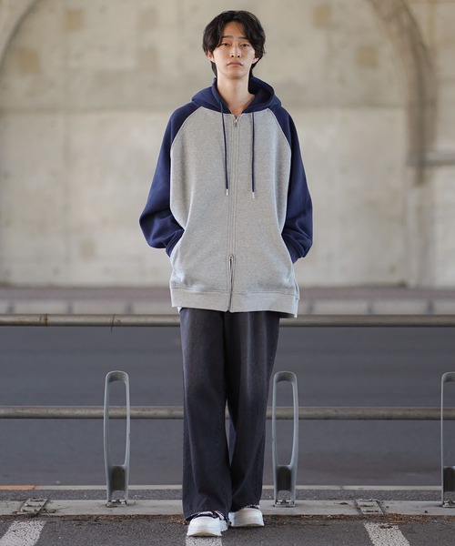 molk（モルク）の「【molk】ボリュームスリーブダブルジップパーカー