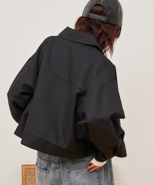 Auntie Rosa Holiday（アンティローザホリデー）の「クロップドジップブルゾン / セットアップ対応（ブルゾン・レディース・ブラック/その他・FREE）」の9枚目の写真