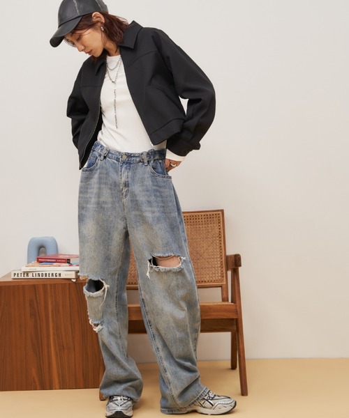 Auntie Rosa Holiday（アンティローザホリデー）の「クロップドジップブルゾン / セットアップ対応（ブルゾン・レディース・ブラック/その他・FREE）」の13枚目の写真