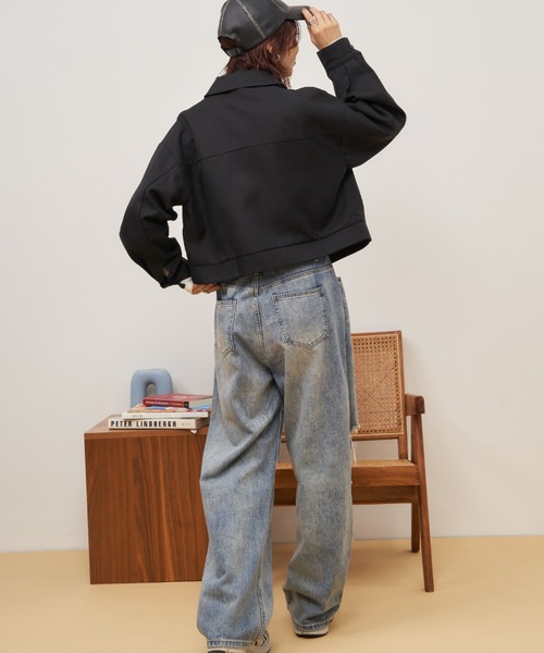 Auntie Rosa Holiday（アンティローザホリデー）の「クロップドジップブルゾン / セットアップ対応（ブルゾン・レディース・ブラック/その他・FREE）」の15枚目の写真