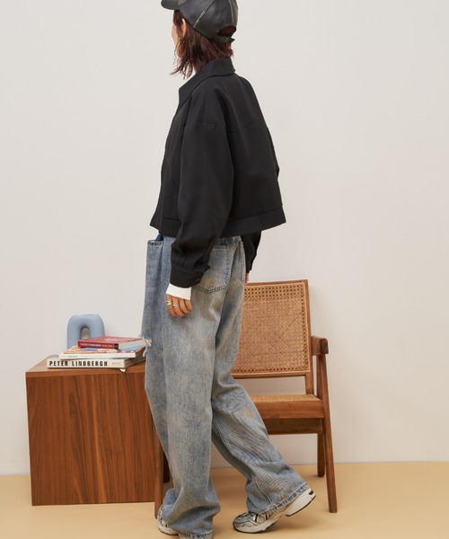 Auntie Rosa Holiday（アンティローザホリデー）の「クロップドジップブルゾン / セットアップ対応（ブルゾン・レディース・ブラック/その他・FREE）」の14枚目の写真