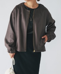 un dix cors（アンディコール）の「《アウターに困ったらコレ！》マシュマロフェイクレザージャケット（その他アウター）」