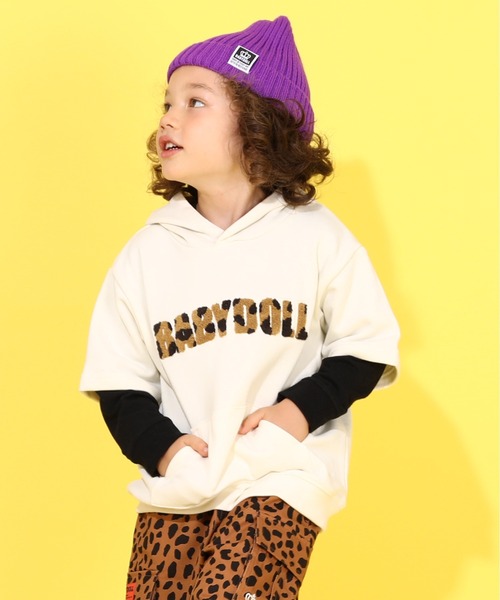 セール】親子お揃い アニマル柄 5分袖 パーカー 9634K（パーカー