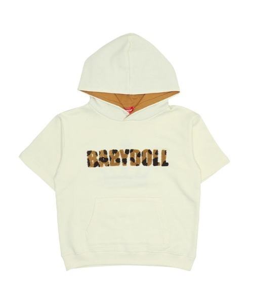 BABYDOLL（ベビードール）の「親子お揃い アニマル柄 5分袖 パーカー 9634K（パーカー・キッズ・オフホワイト/ブラック・120cm/150cm/90cm/130cm/140cm/100cm/110cm）」の7枚目の写真