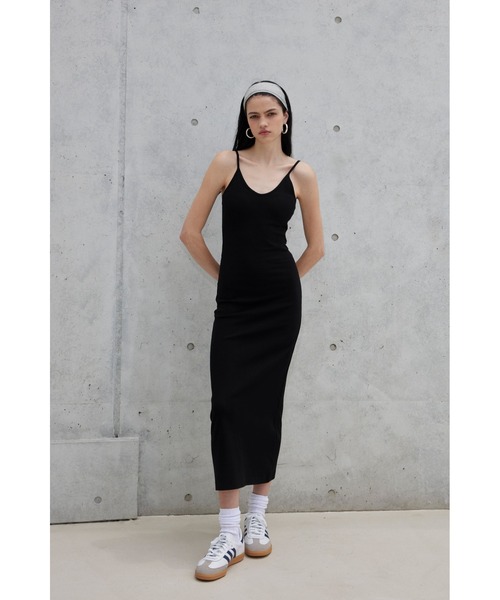 新品✨アリシアスタン　Wellness Rib Dress ブラック　ワンピ　M Wellness Rib Dress | ALEXIA STAM