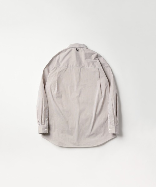 meltum(メルタム)の「LOOSE STRIPE SHIRT L/S(シャツ/ブラウス・メンズ・ブルー/ベージュ/ネイビー・MEDIUM/LARGE/X-LARGE)」の4枚目の写真