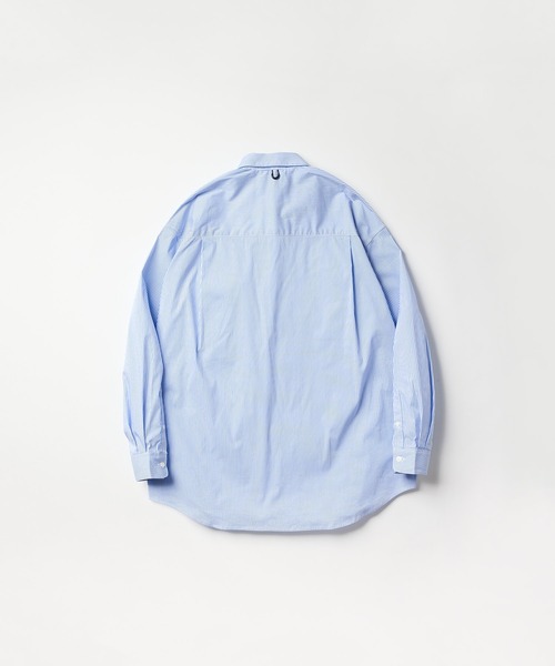 meltum(メルタム)の「LOOSE STRIPE SHIRT L/S(シャツ/ブラウス・メンズ・ブルー/ベージュ/ネイビー・MEDIUM/LARGE/X-LARGE)」の6枚目の写真