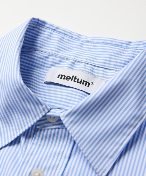 meltum(メルタム)の「LOOSE STRIPE SHIRT L/S(シャツ/ブラウス・メンズ・ブルー/ベージュ/ネイビー・MEDIUM/LARGE/X-LARGE)」の8枚目の写真