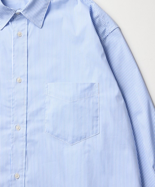 meltum(メルタム)の「LOOSE STRIPE SHIRT L/S(シャツ/ブラウス・メンズ・ブルー/ベージュ/ネイビー・MEDIUM/LARGE/X-LARGE)」の10枚目の写真