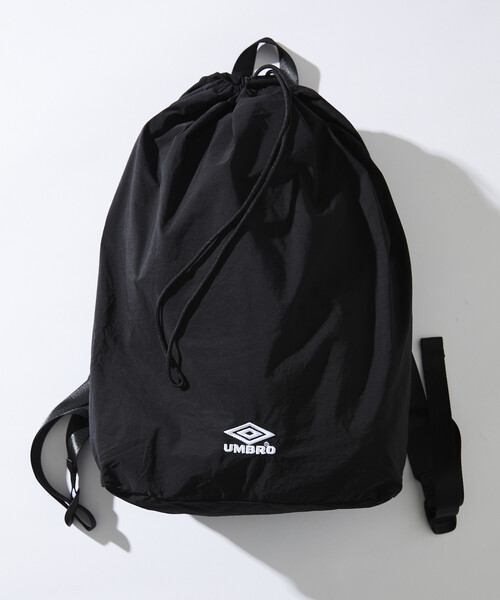 UMBRO（アンブロ）の「UMBRO/アンブロ SP Packable Bag/別注 パッカブル バッグ（バックパック/リュック・メンズ・オフホワイト/チャコールグレー/ブラック/グレー系/ベージュ系/チェック・ﾌﾘ-）」の8枚目の写真