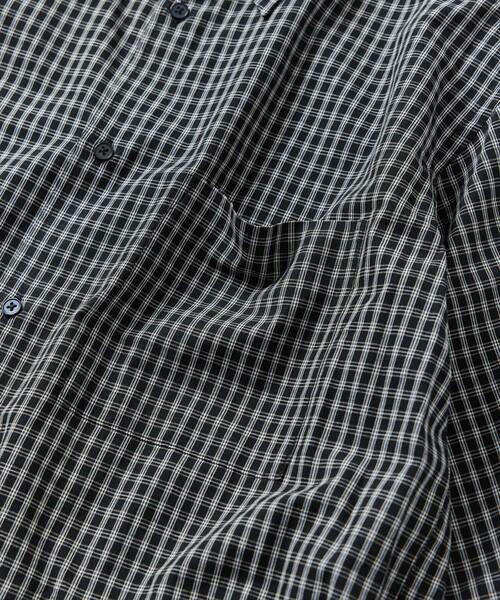 FREAK'S STORE（フリークスストア）の「限定展開 Relax Fit リラックスフィット チェック レギュラーカラーシャツ（シャツ/ブラウス・メンズ・サックスブルー/ブラック/ホワイト/グリーン/ブラウン/ネイビー/ベージュ・LARGE/MEDIUM/SMALL）」の13枚目の写真