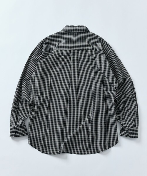 FREAK'S STORE（フリークスストア）の「限定展開 Relax Fit リラックスフィット チェック レギュラーカラーシャツ（シャツ/ブラウス・メンズ・サックスブルー/ブラック/ホワイト/グリーン/ブラウン/ネイビー/ベージュ・LARGE/MEDIUM/SMALL）」の15枚目の写真