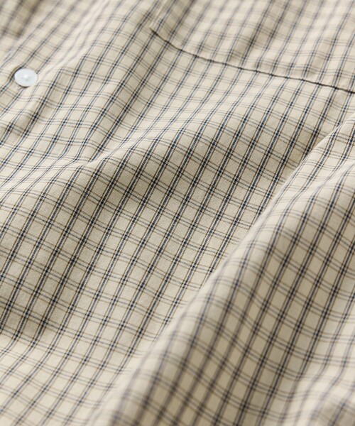 FREAK'S STORE（フリークスストア）の「限定展開 Relax Fit リラックスフィット チェック レギュラーカラーシャツ（シャツ/ブラウス・メンズ・サックスブルー/ブラック/ホワイト/グリーン/ブラウン/ネイビー/ベージュ・LARGE/MEDIUM/SMALL）」の18枚目の写真