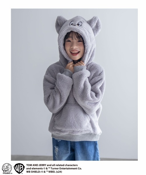 TOM＆JERRY ジェリー タフィー モコモコボアパーカー ハロウィン